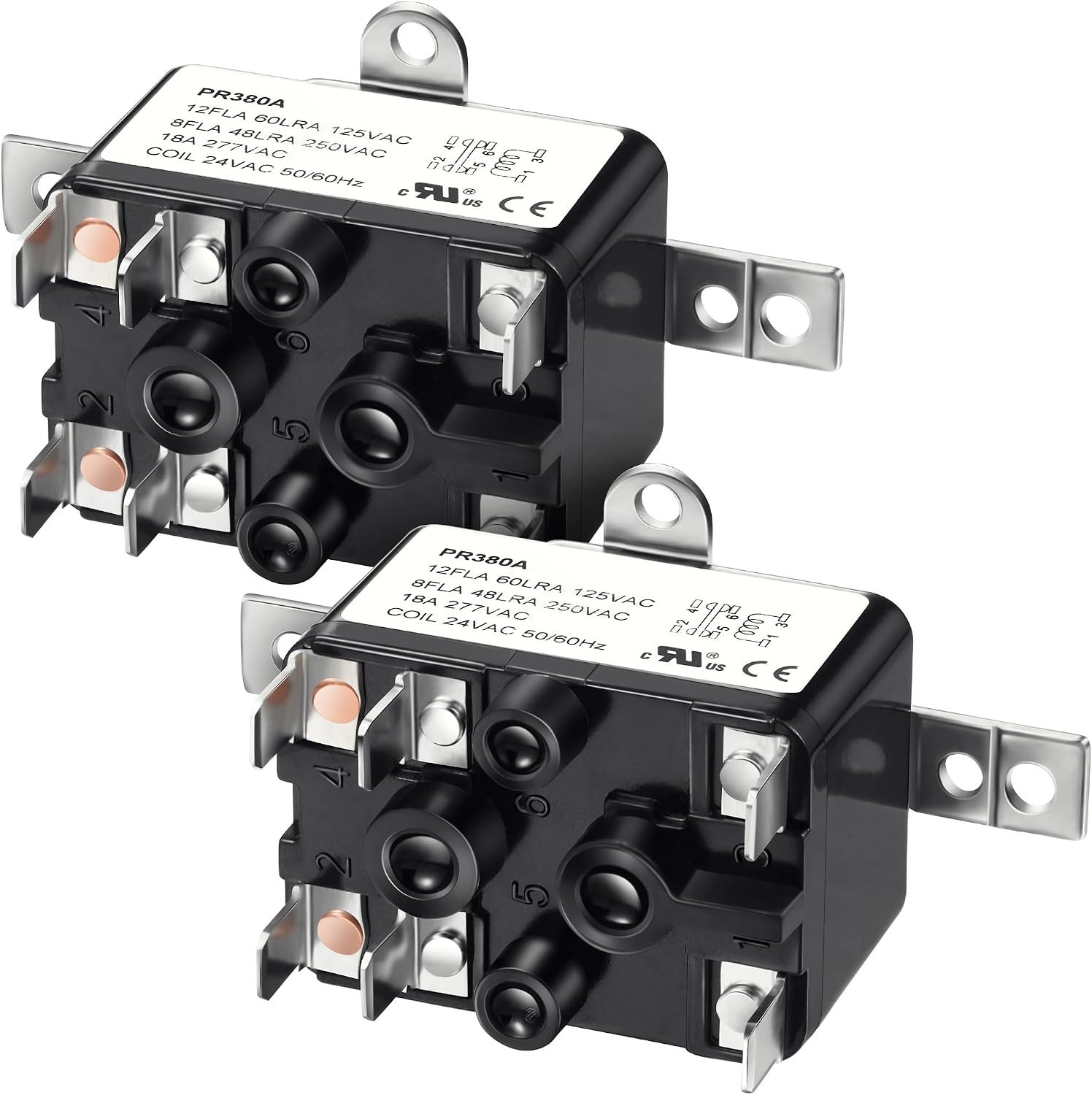 2 Pack 24V AC Fan Relay - Certified SPST Switch for HVAC Applications 2 Pack 24V AC Fan Relay - Certified SPST Switch for HVAC Applications