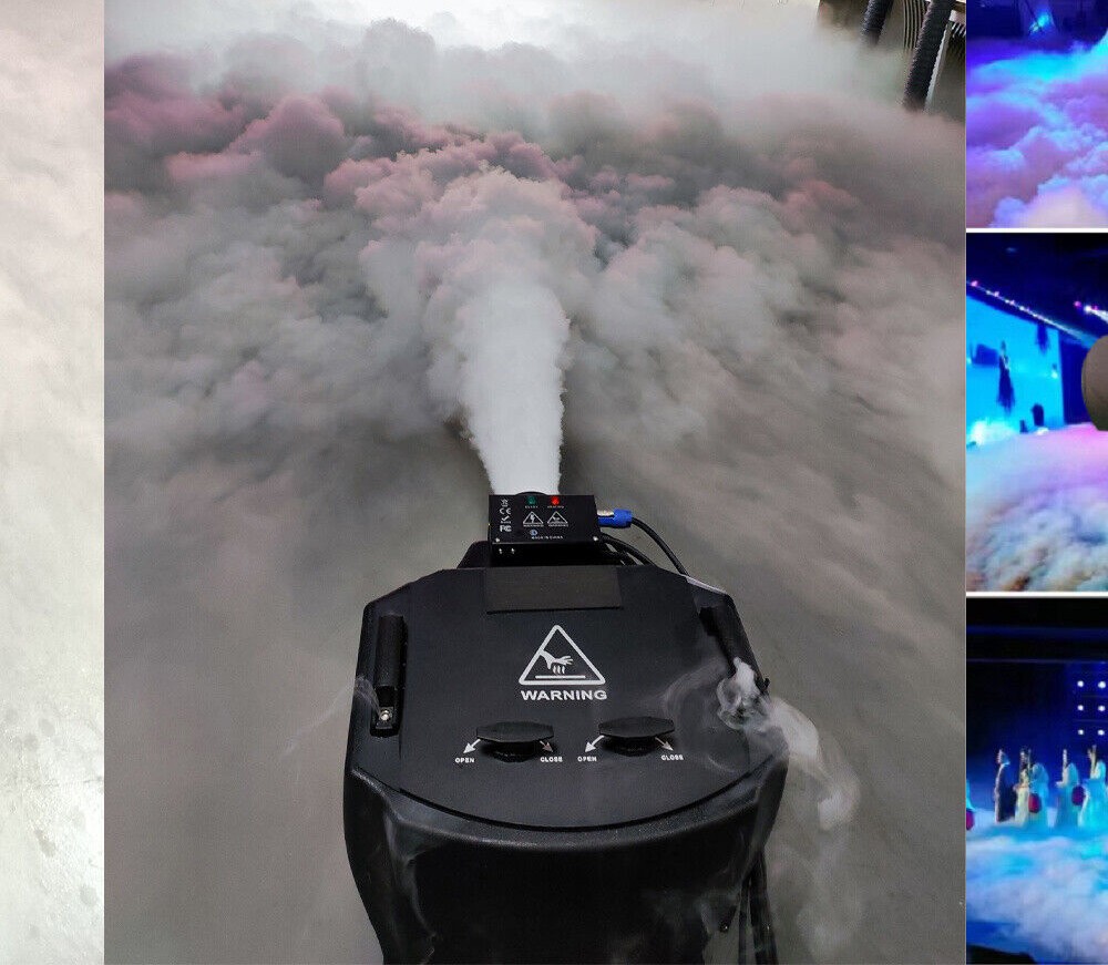6000W Dry Ice Fog Machine Low Lying Smoke Machine Stage Effect For Wedding Party