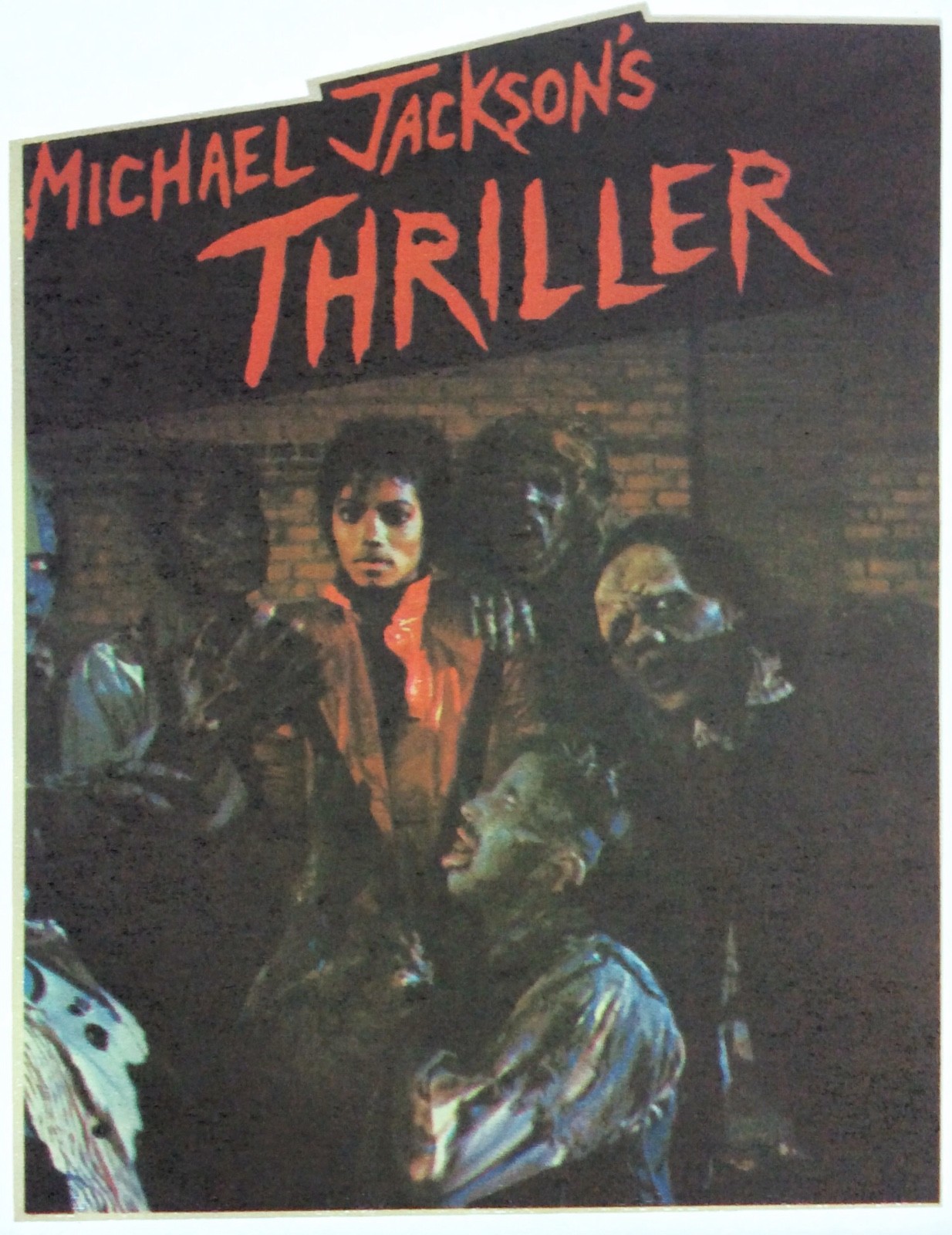 Original Vintage Michael Jackson Thriller Iron On Transfer