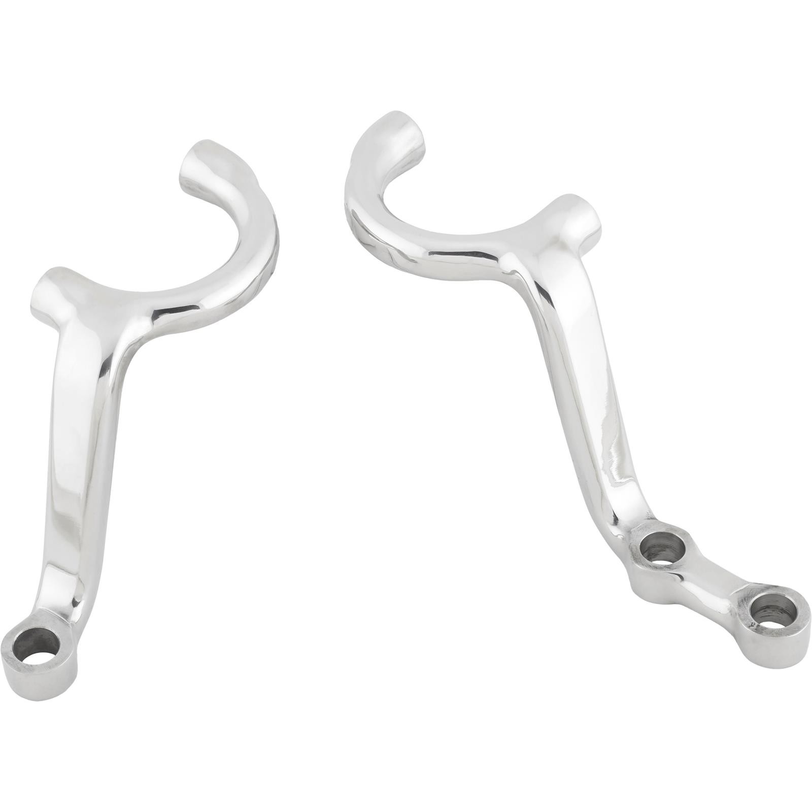 Speedway Chrome Drop Steering Arms, 3-3/4 Drop, Fits 1937-48 Ford