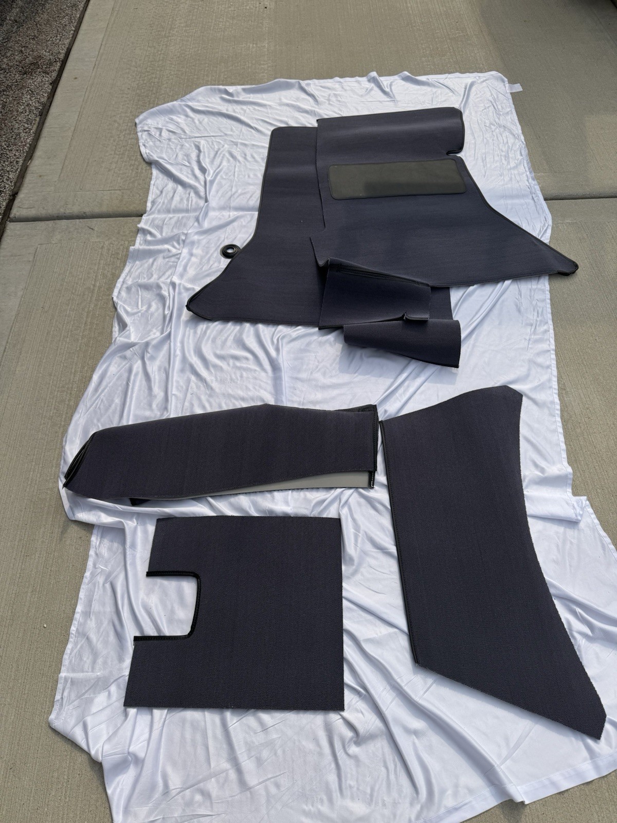 1956-1957 Corvette C1 AL KNOCH Black Daytona Carpet Set NCRS Correct NEW