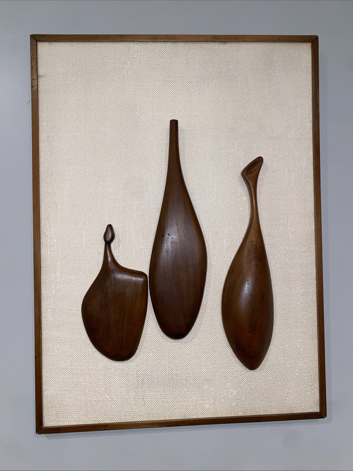 MCM Mid Century Modern Danish Teak Wall Art Sexton Hagenauer Scandinavian Wood
