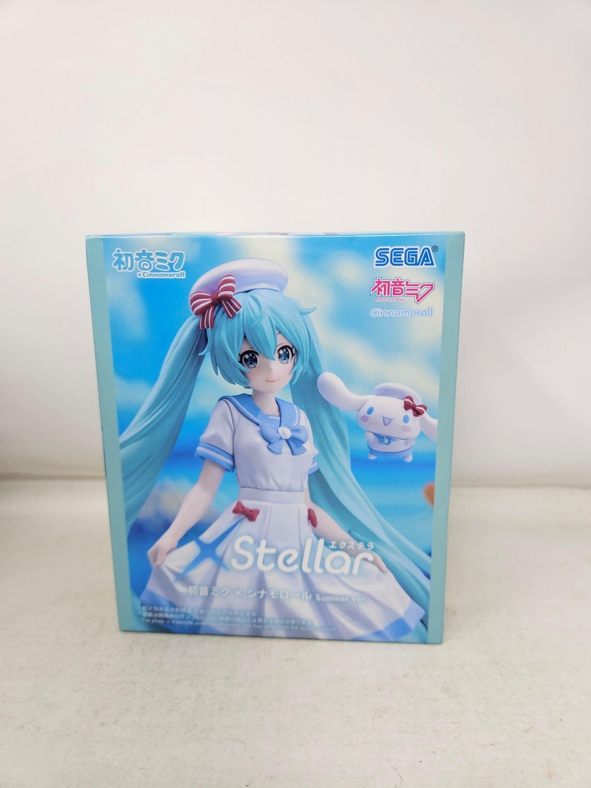 SEGA XStellar Hatsune Miku X Cinnamoroll Summer Ver Anime Figure New Boxed