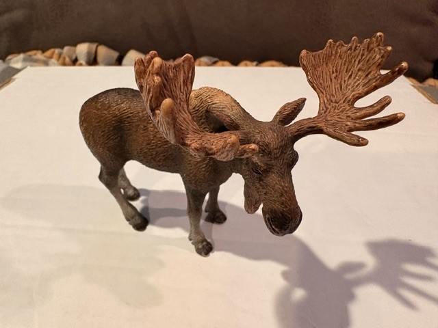 Schleich MOOSE 14619 Male BULL 2009 Retired Wildlife Forest Animal USED