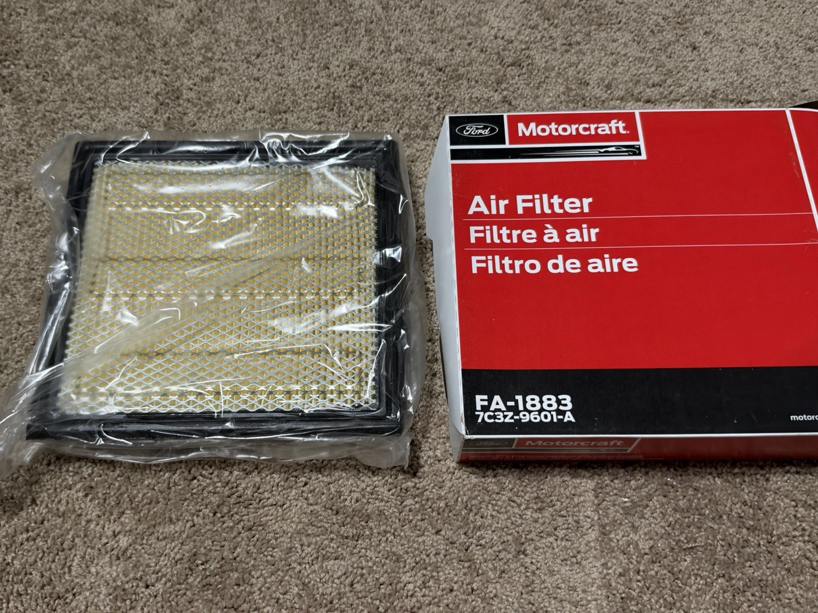 Genuine OEM Motorcraft FA1883 Ford 7C3Z9601A Air Filter NEW