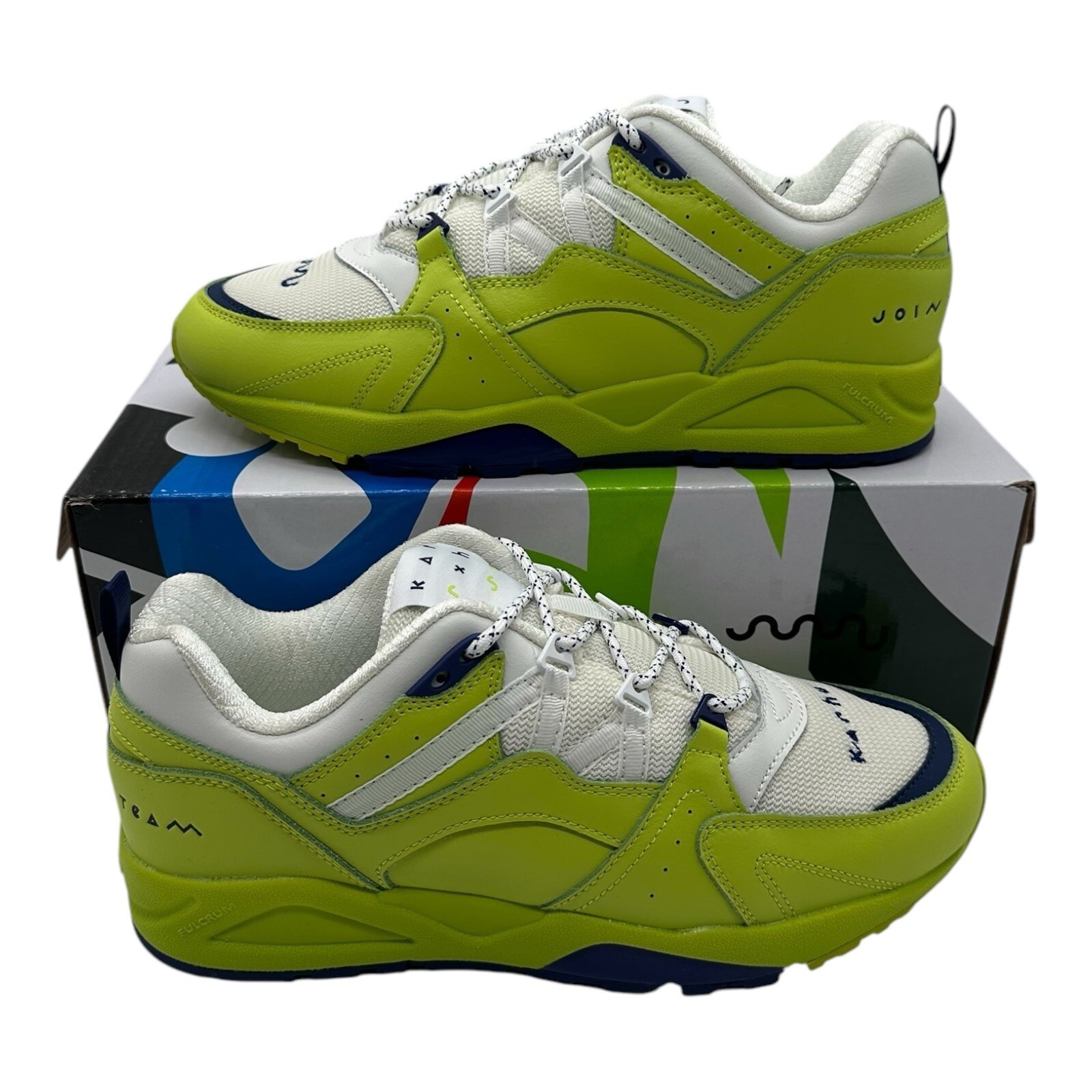 Karhu x Sasu Kauppi Fusion 2.0 Shoes Men\'s Size 10 Sun Glare Green Bright White