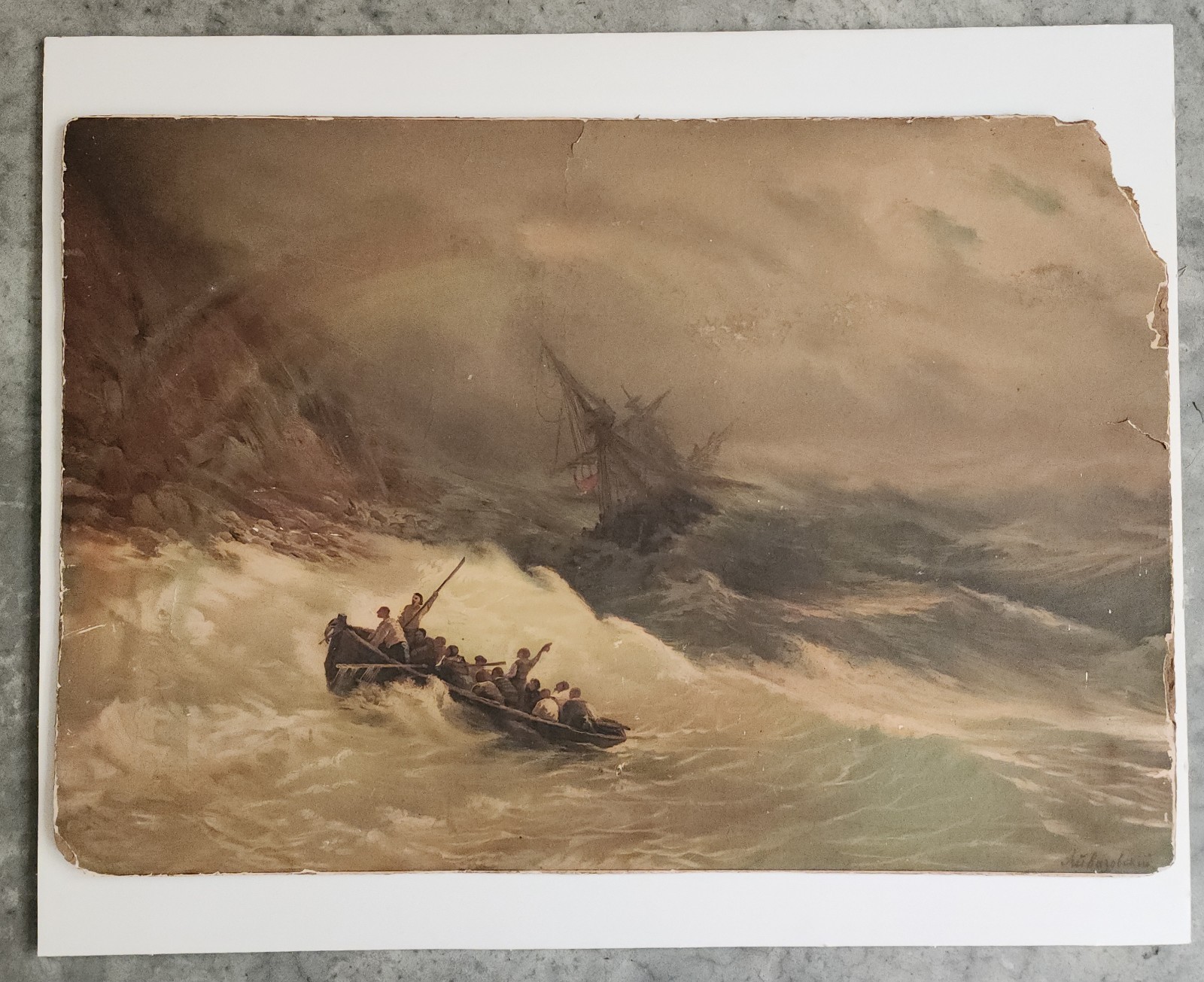 Rare Period 19th Century Chromolithograph \
