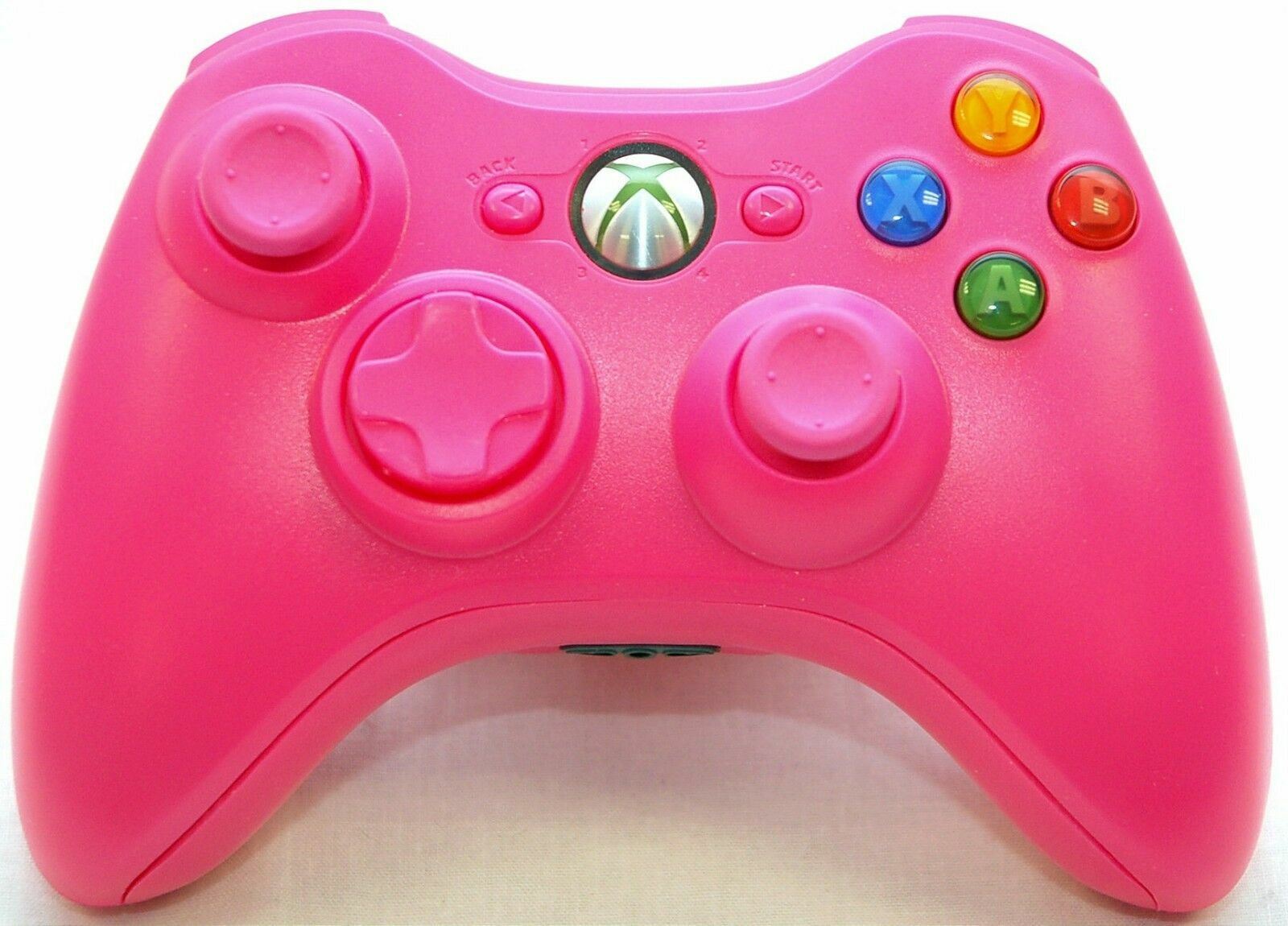 Official Microsoft Xbox 360 Wireless Controller in PINK game gaming cordless HOT