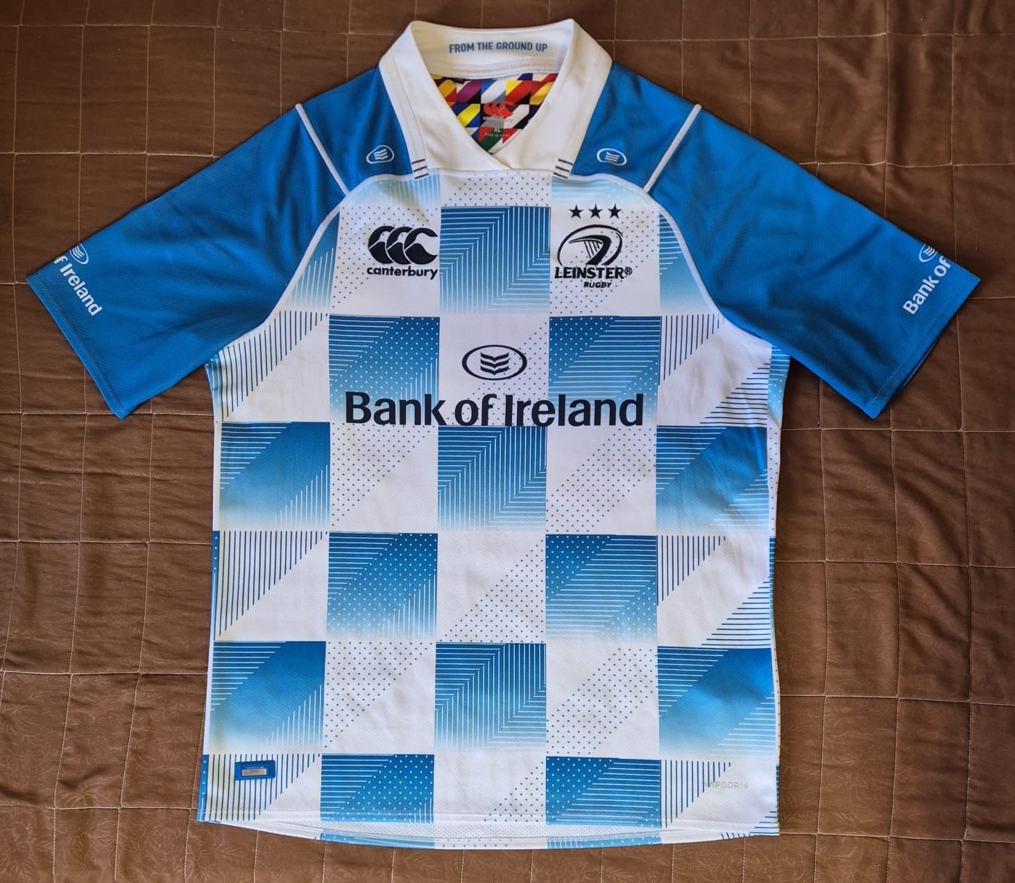Leinster Rugby Away Shirt 2017/18 Canterbury Bank of Ireland Blue Men\'s Size XL