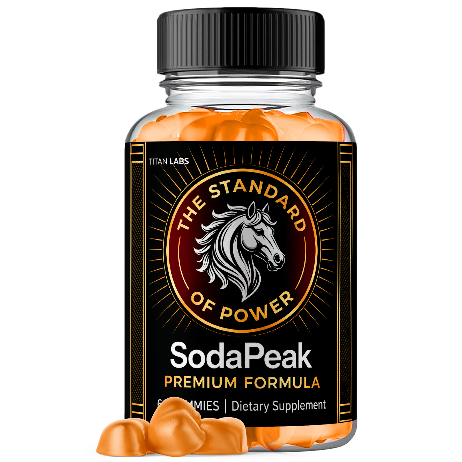 Soda Peak Men\'s Performance Gummys Male Health Support SodaPeak 60 Gummies