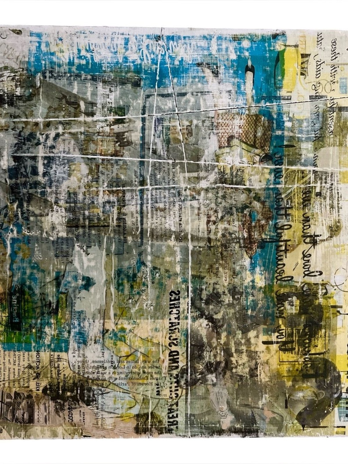 Original Mixed Media Abstract Artwork signed by Savannah, Georgia artist