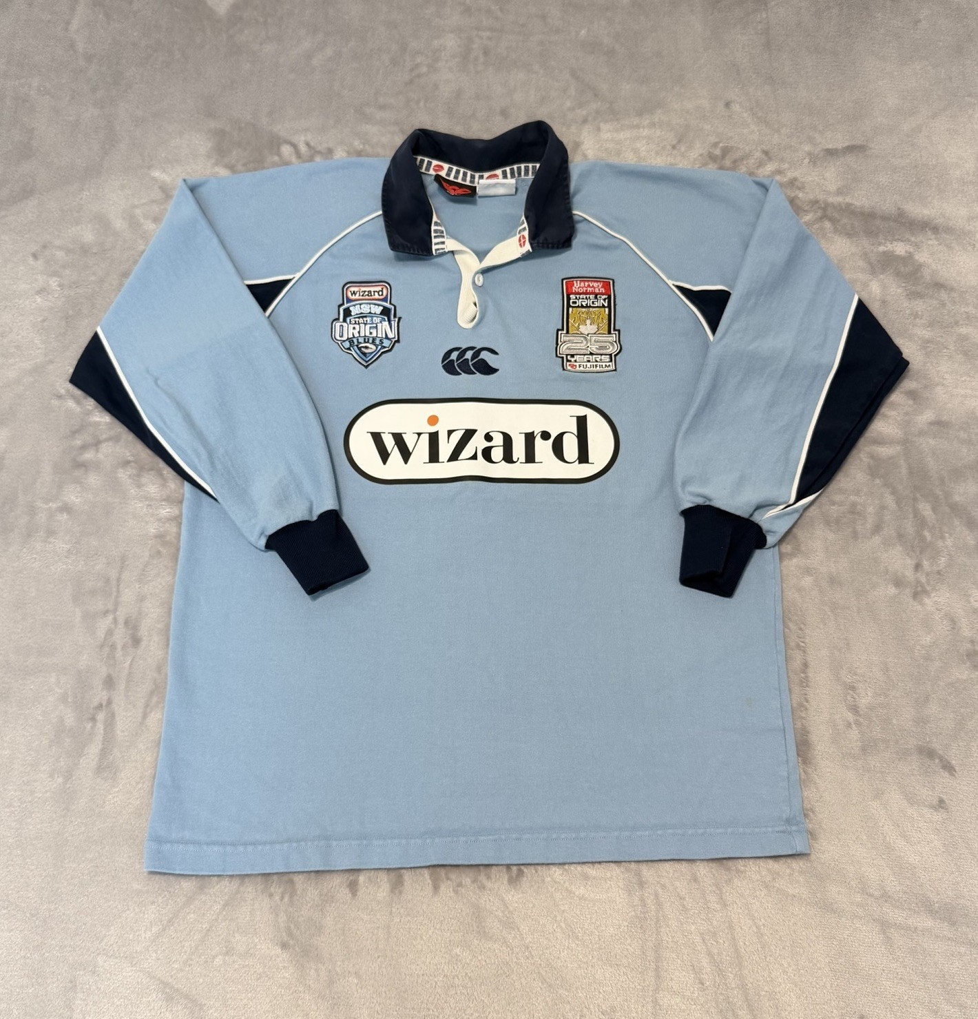 Canterbury South Wales State Of Origin Wizard Blues Rugby Shirt Men’s Size Large