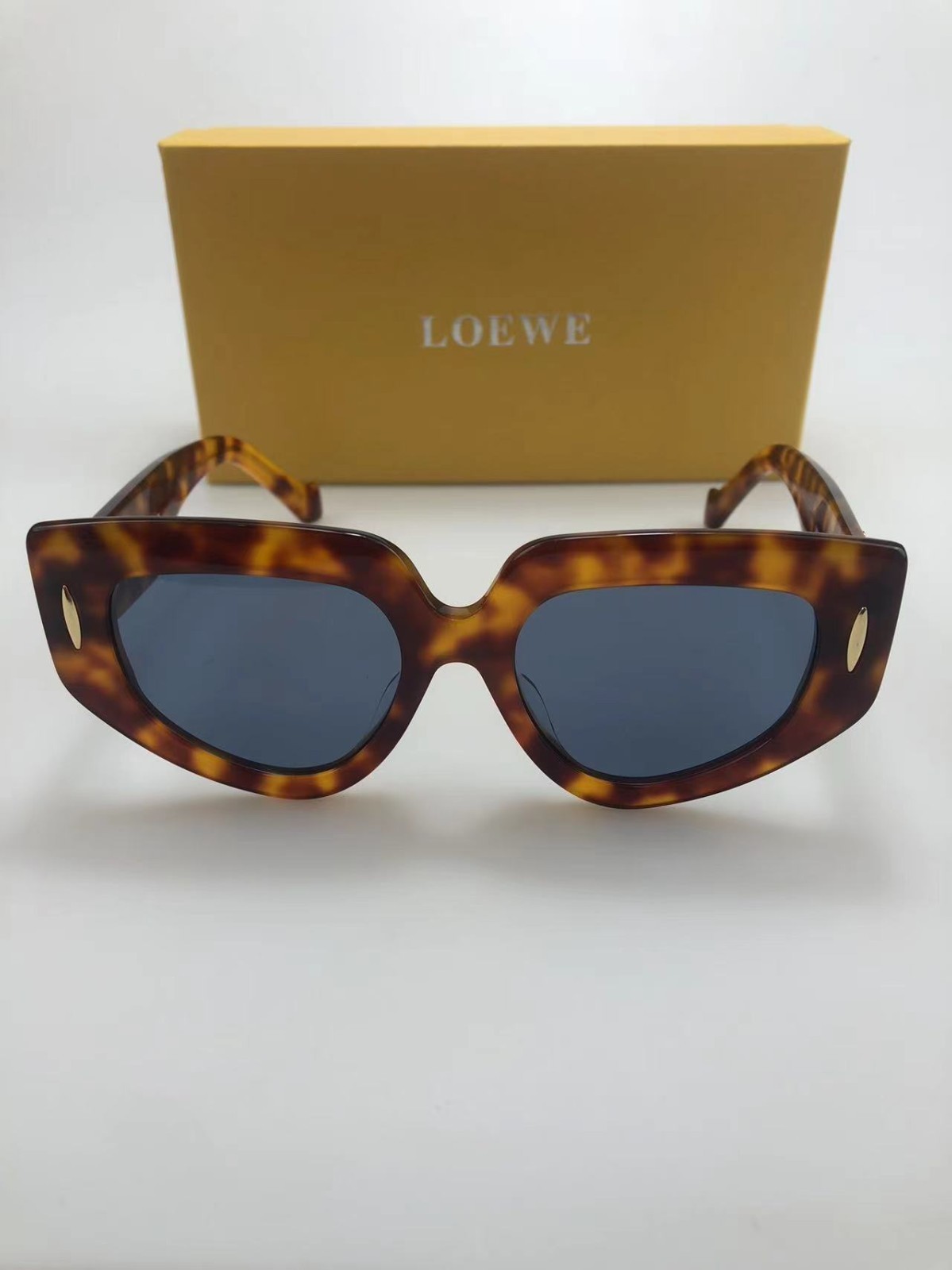NEW LOEWE LW40155I 53V BLONDE HAVANA/BLUE AUTHENTIC SUNGLASSES FRAMES 51-19