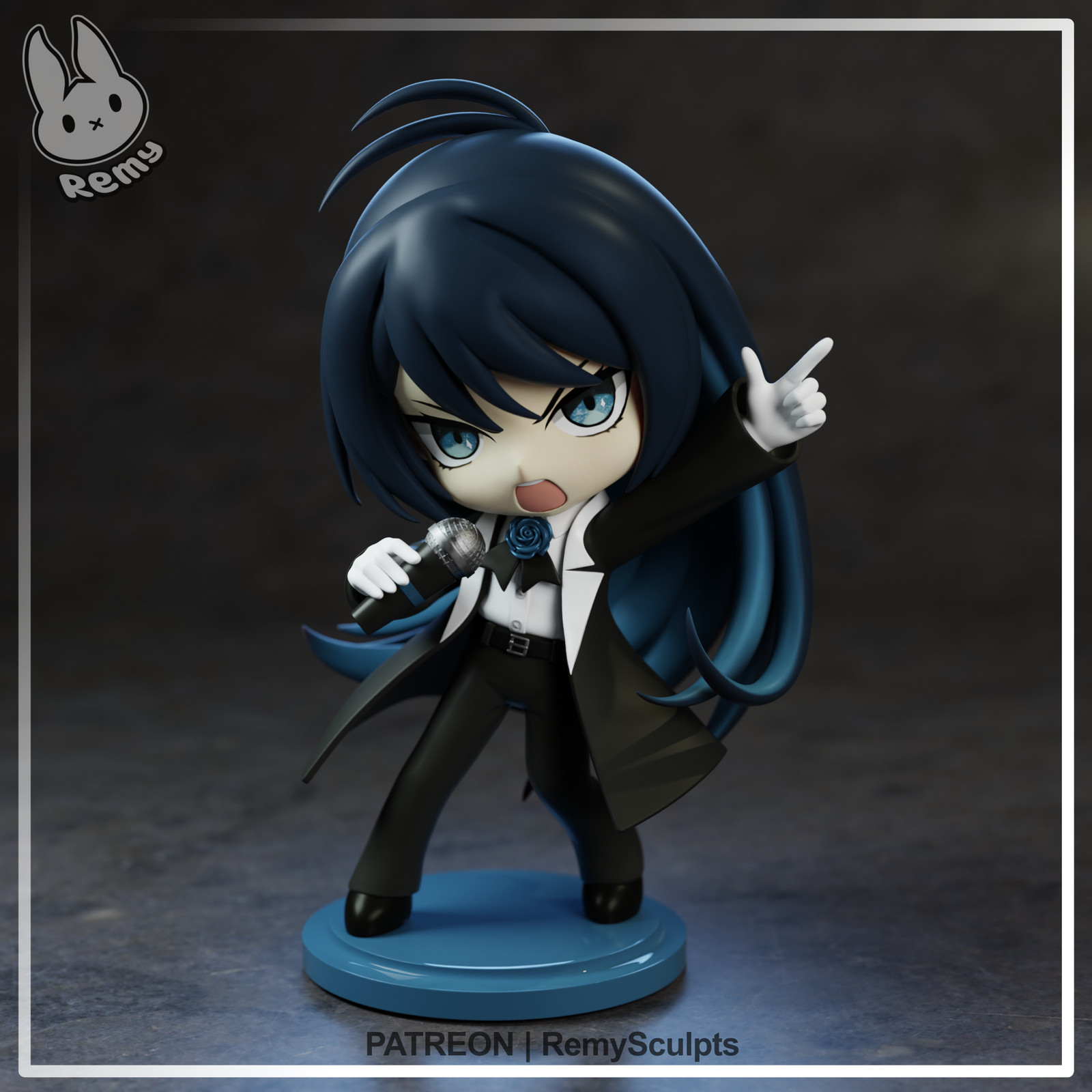 Chibi Scale Soulful Rebel High Quality Unpainted Resin Garage Kit Chibi Scale Soulful Rebel High Quality Unpainted Resin Garage Kit