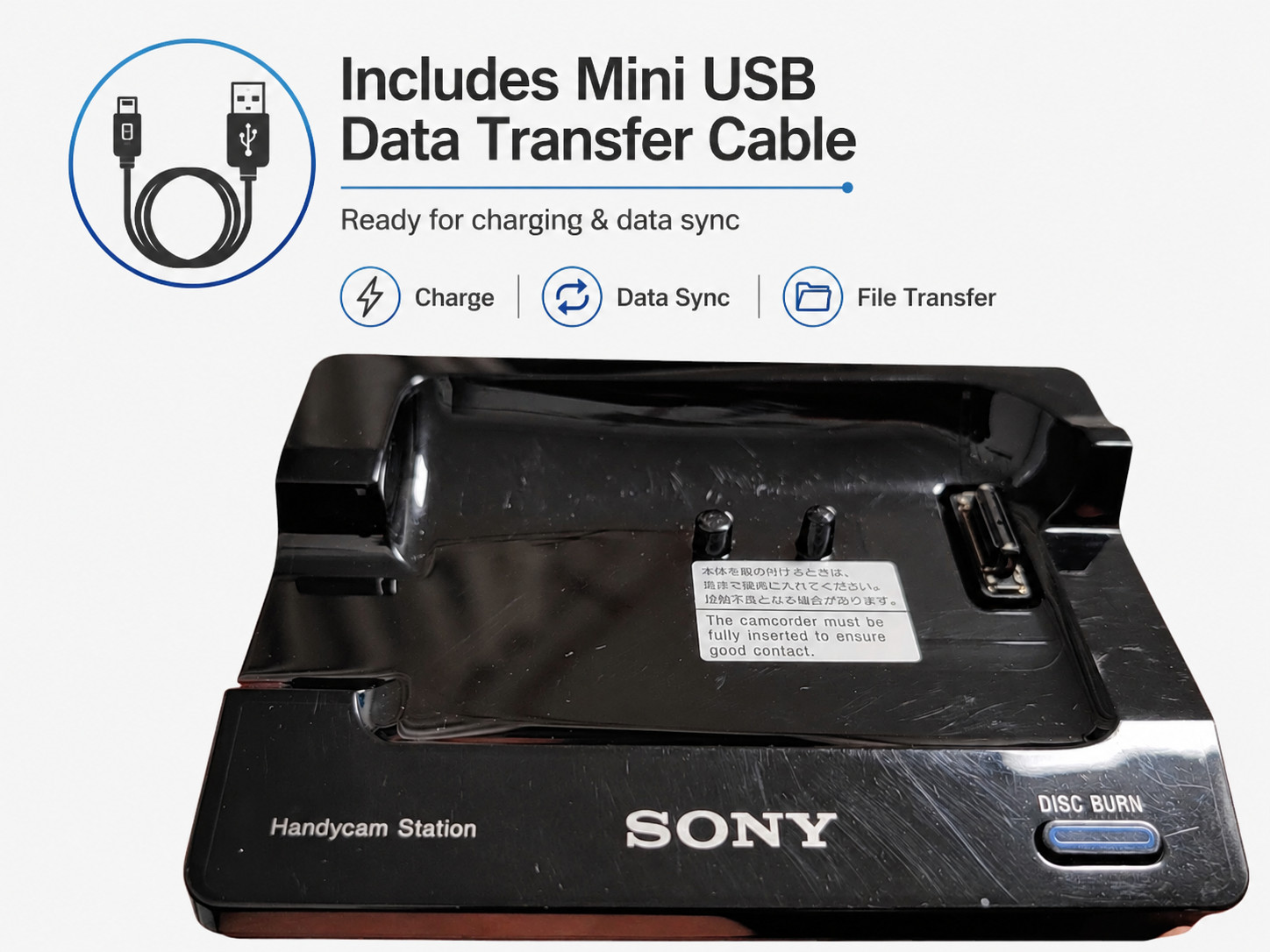 DCRA-C171 Handycam Camcorder Station Dock For SONY DCR-SR62E/SR72E/SR82E/SR190E