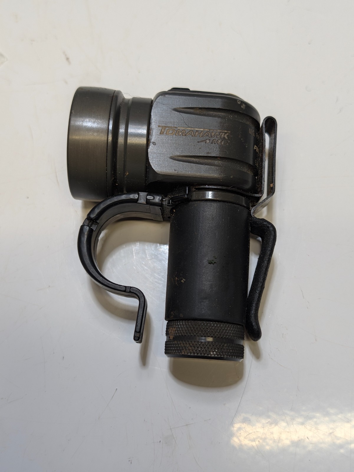 First-Light USA Tomahawk MC Hands Free Tactical LED Flashlight Clip Finger Loop