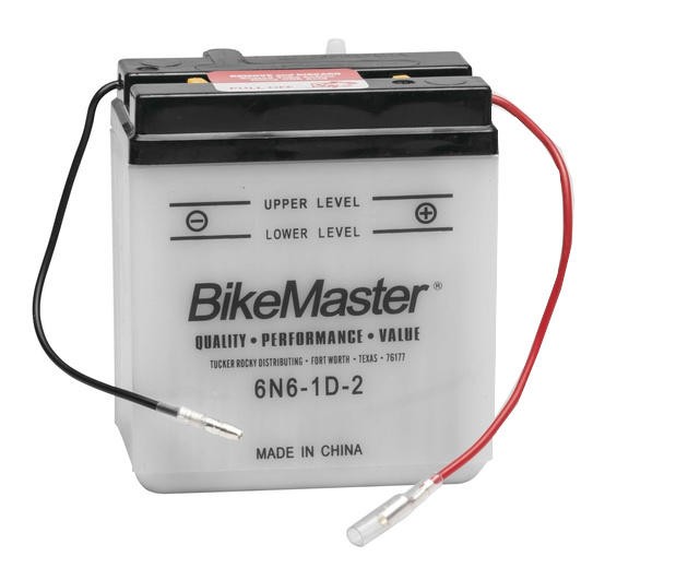BikeMaster Standard Battery 6N6-1D-2 fits Kawasaki KE100/KE175/KM100/KS125