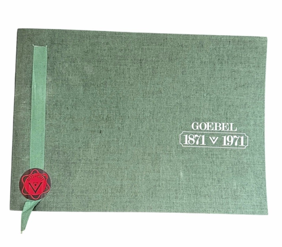 Vintage 1971 Goebel Hummel Porcelain 100th Anniversary History Book Germany