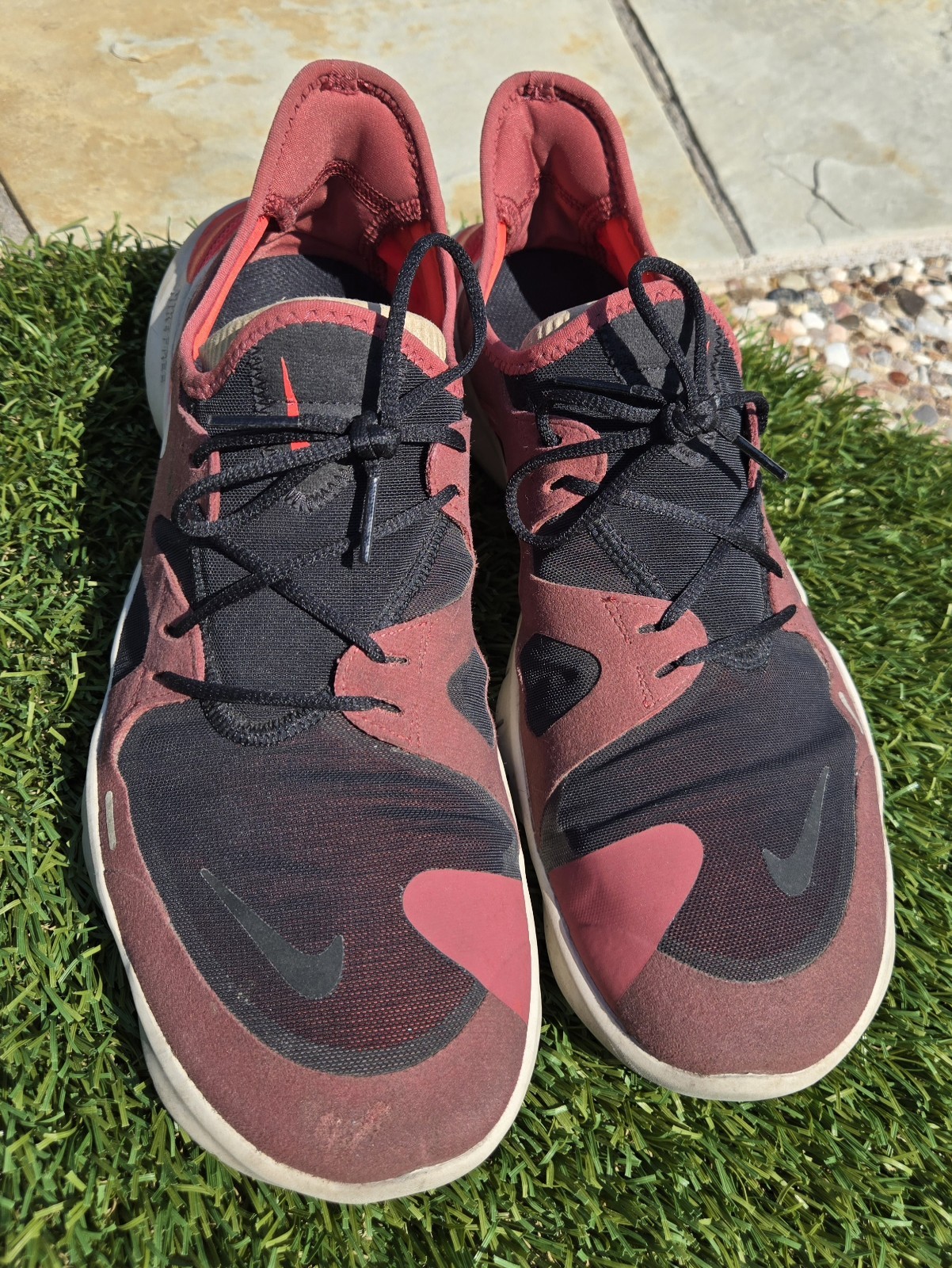 RARE Nike Free RN 5.0 AQ1289-600 Red Mens 12 Training Running Shoes