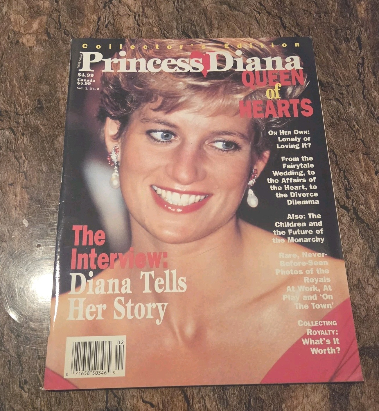 Collector's Edition Princess Diana Queen of Hearts Magazine Vol 1 No 2 Vintage 