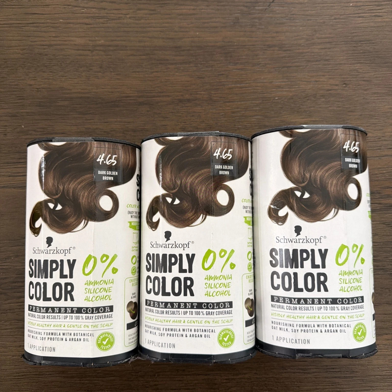 3 Pack Schwarzkopf Simply Color Permanent Hair Color, 4.65 Dark Golden Brown 3 Pack Schwarzkopf Simply Color Permanent Hair Color, 4.65 Dark Golden Brown