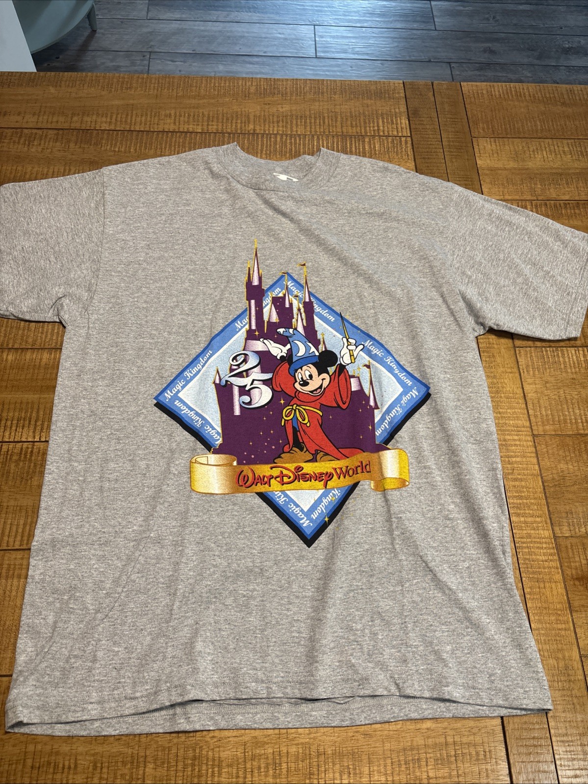 Vintage 1996 Walt Disney World 25th Anniversary Tee XL Sorcerer Mickey NWT Vintage 1996 Walt Disney World 25th Anniversary Tee XL Sorcerer Mickey NWT