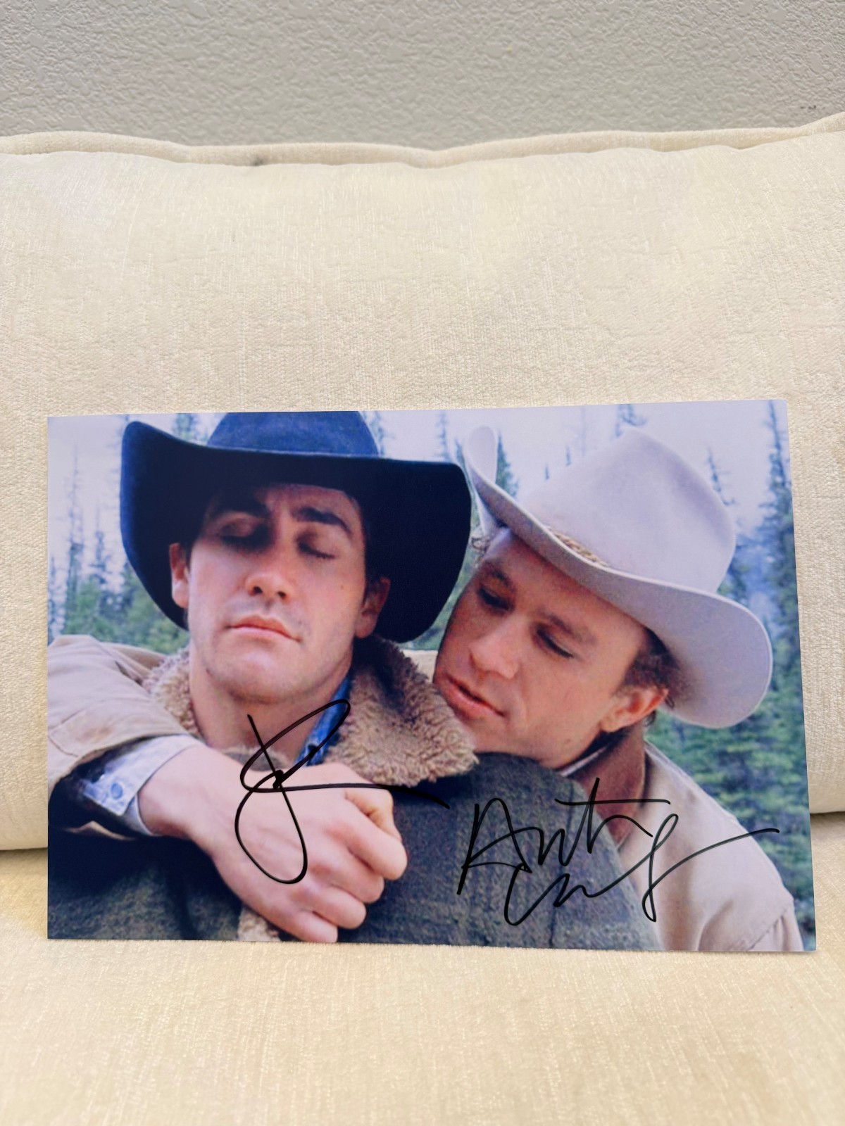 Brokeback Mountain Hand Signed Heath Ledger & Jake Gyllenhaal Photo w/ COA