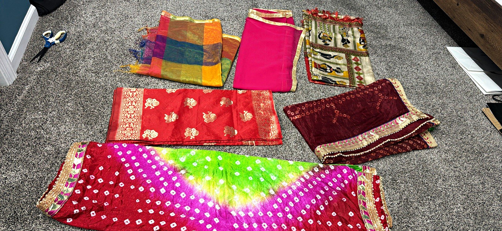 Indian traditional Dupatta lot