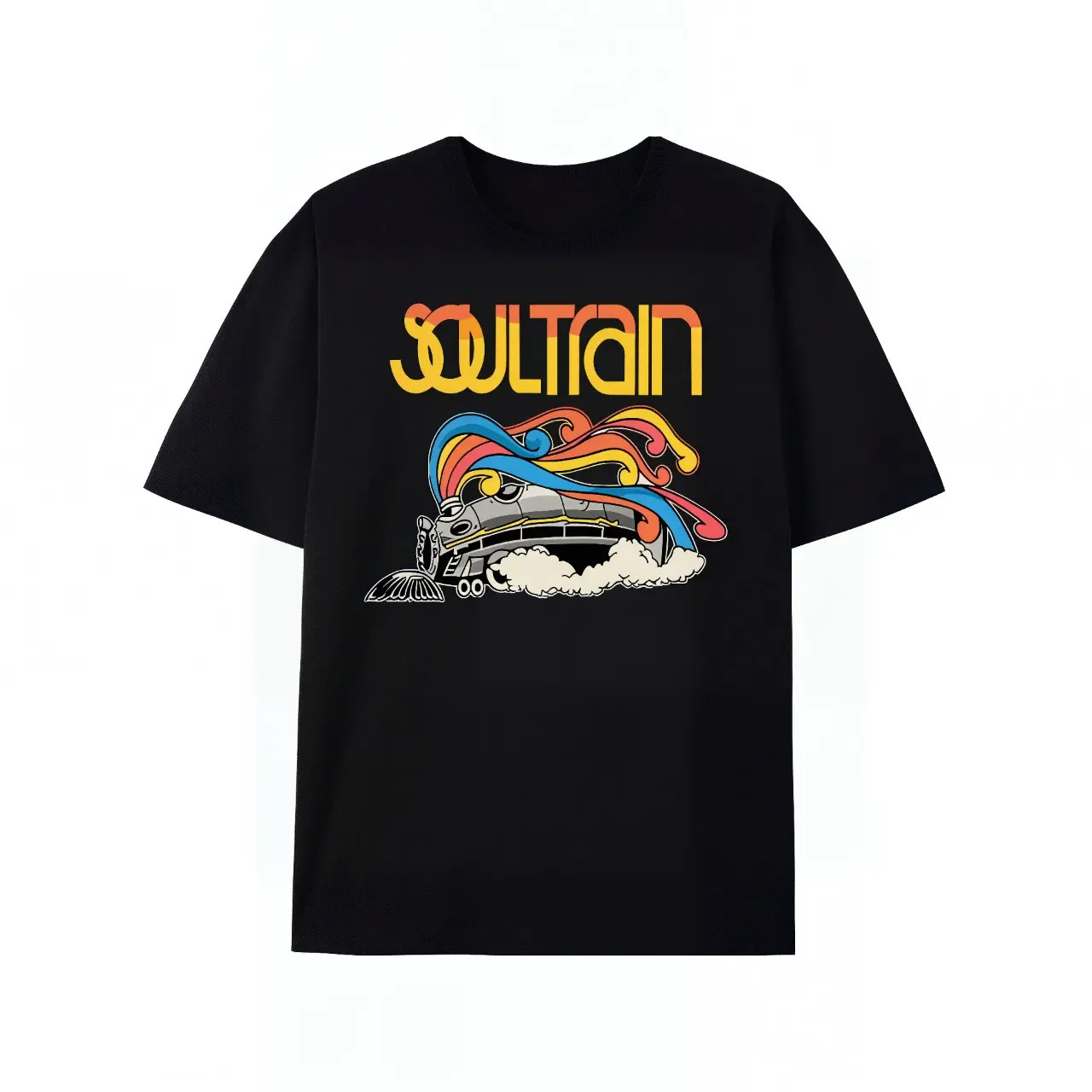Vintage Soul Train Retro Bold Lettering Graphic Unisex Cotton T‑Shirt