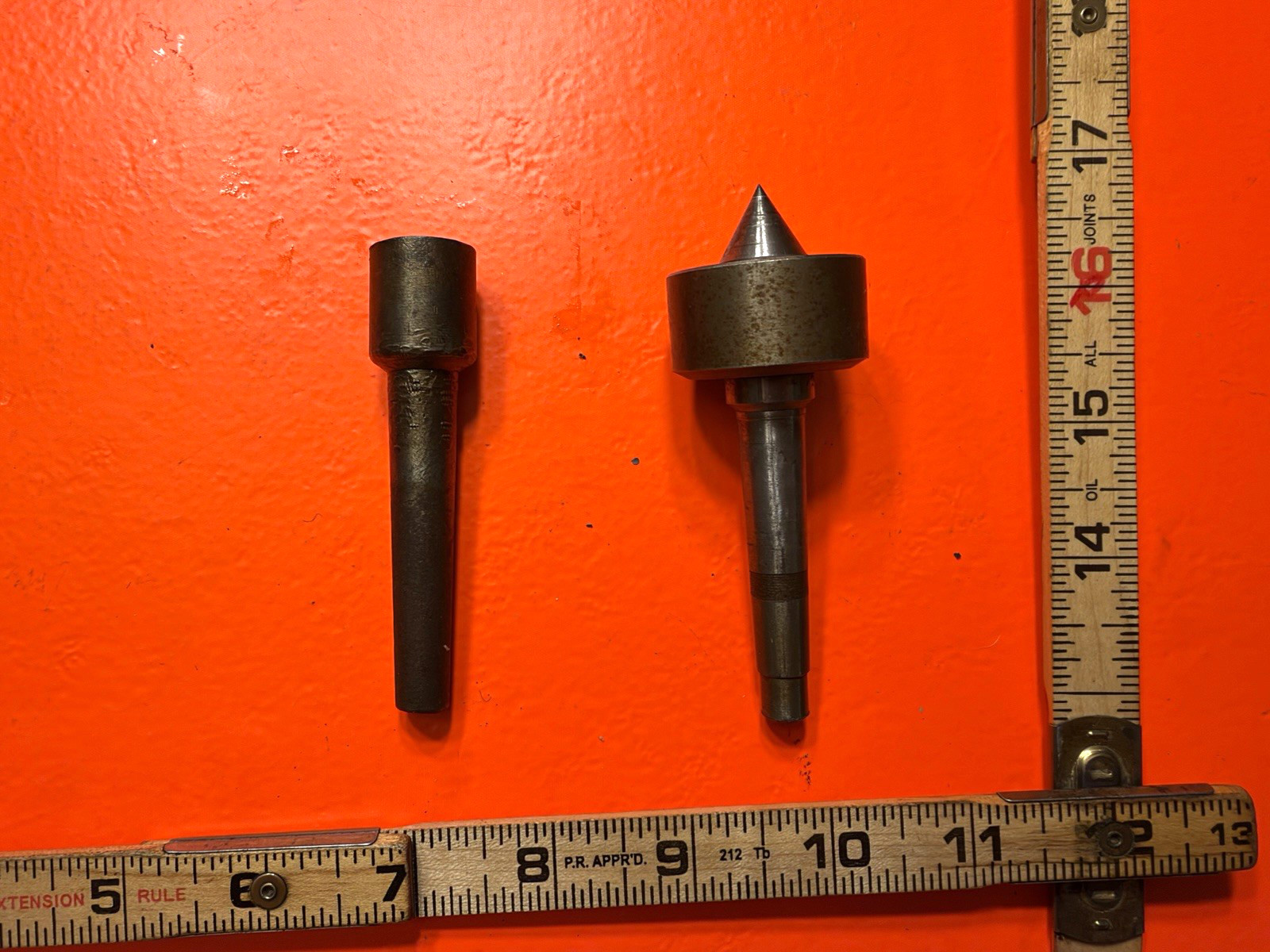 Vintage Live Center Machining Tool Lot & Taper Adapter Shank #2 MT 6201Z