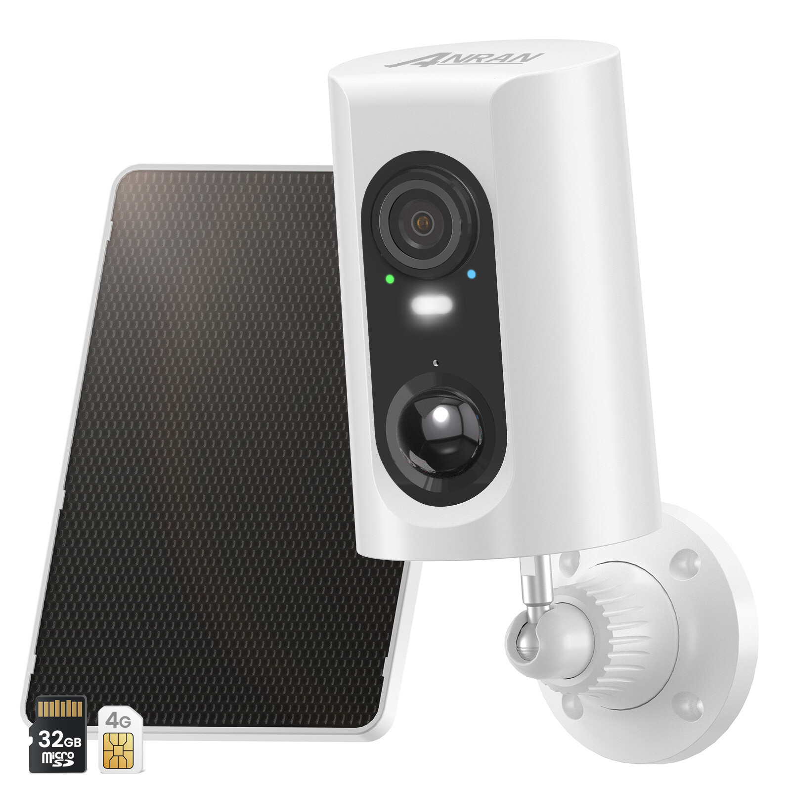ANRAN 4G LTE Cellular Solar Battery Security Camera Outdoor No WiFi Home IP65