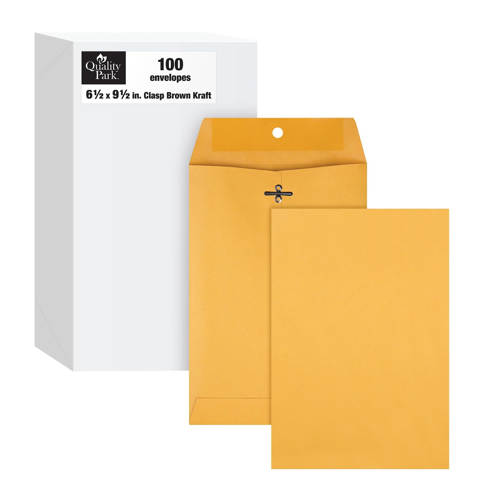 Quality Park Clasp Envelopes, 6.5 x 9.5 Inch Brown Kraft Catalog Envelopes, f...