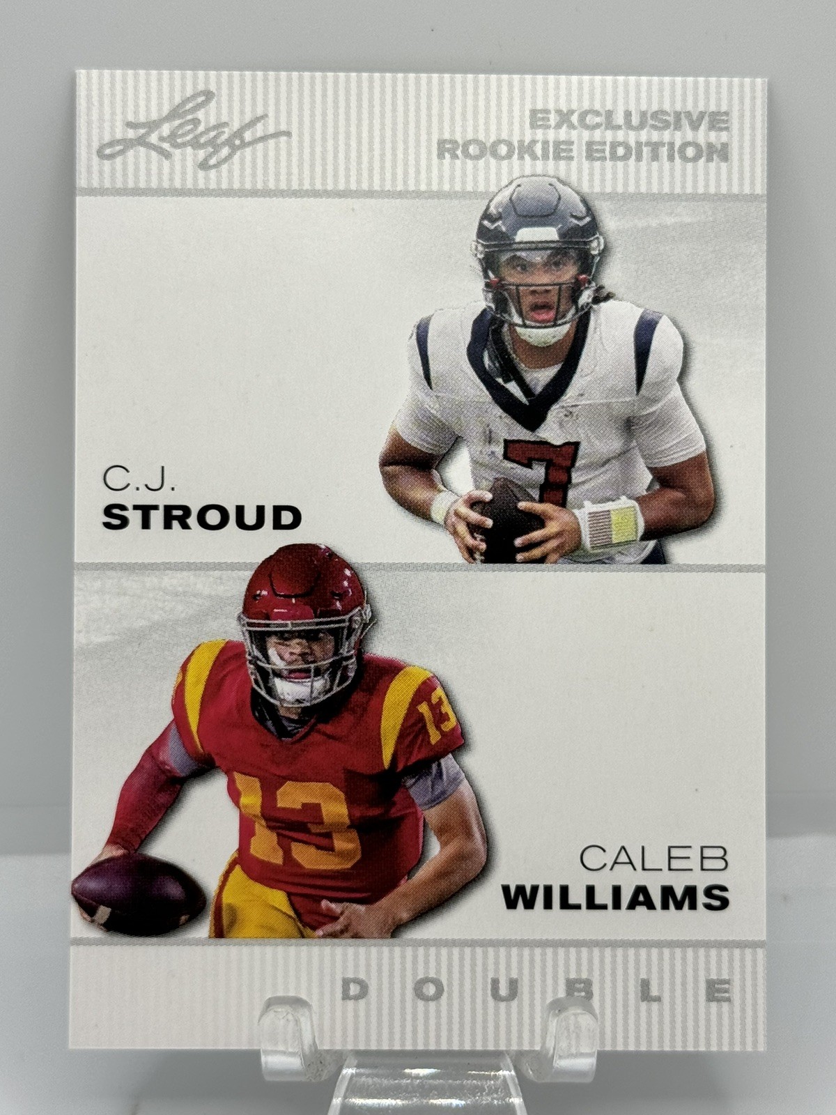 2023 Leaf Exclusive Rookie Edition CJ Stroud RC Caleb Williams Double ERE02 Card