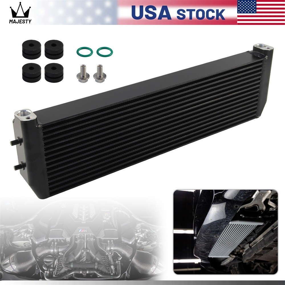Performance Upgrade Oil Cooler For BMW M5 M6 F90 F10 S63 V8 4.4L 2012-2020 Black