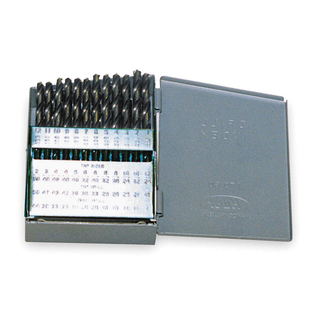 CHICAGO-LATROBE 57717 Jobber Drill Set,80 pc,HSS 6WUA5