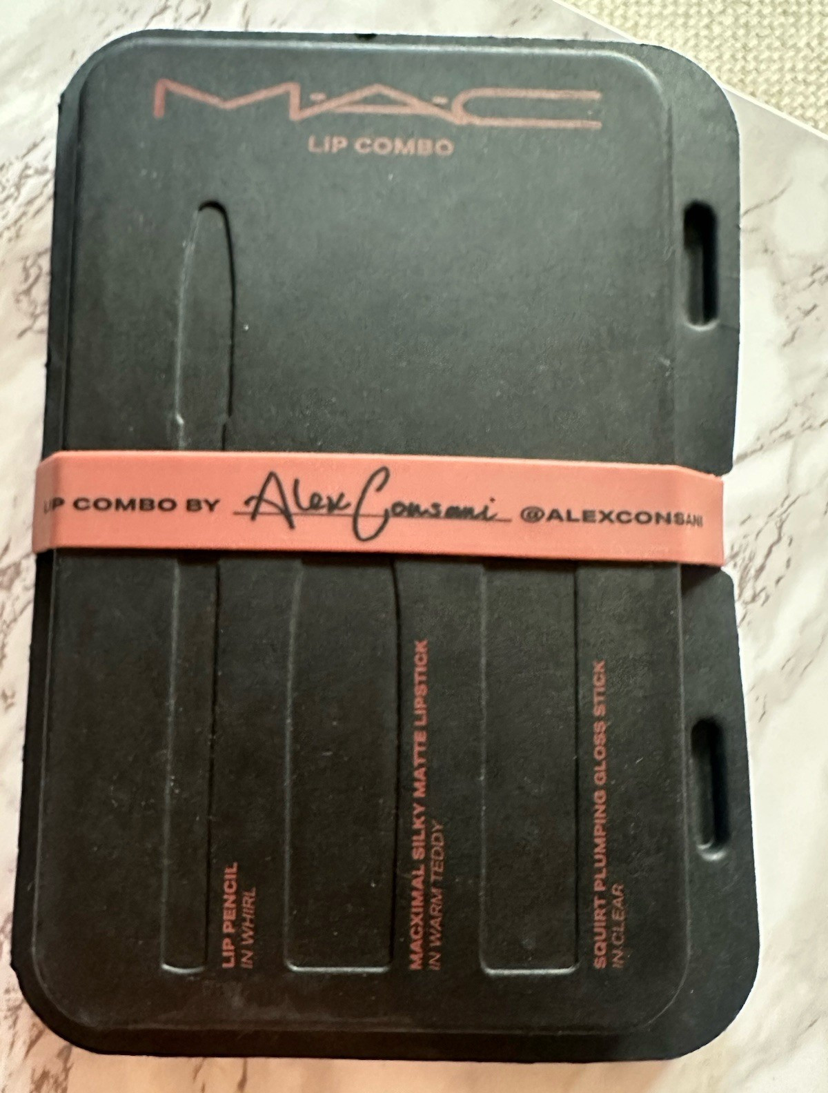 M·A·C Alex Consani Lip Combo 3pc Set: Lip Pencil, Lipstick, Gloss