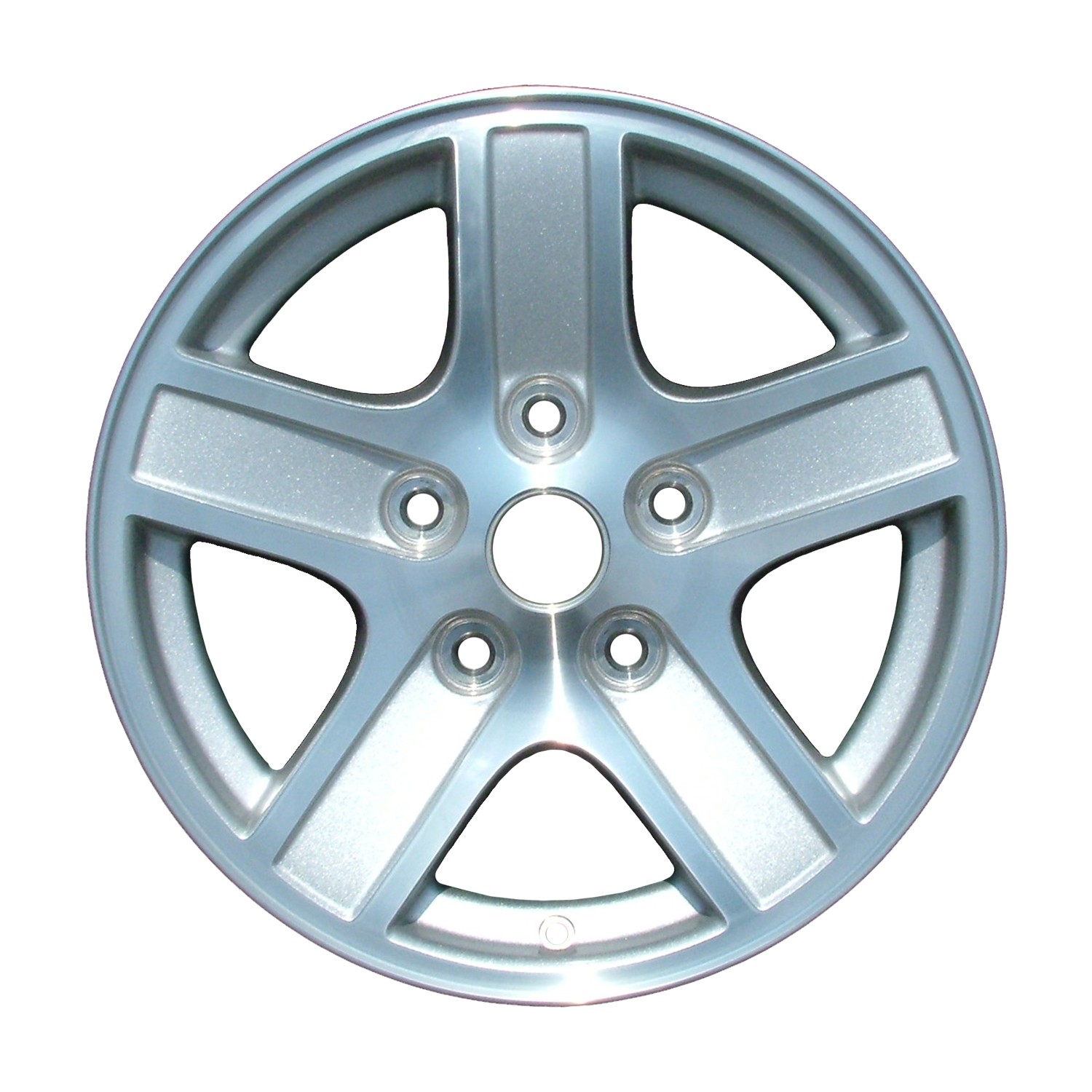 Refurbished Machined and Painted Silver Aluminum Wheel 17 x 8
