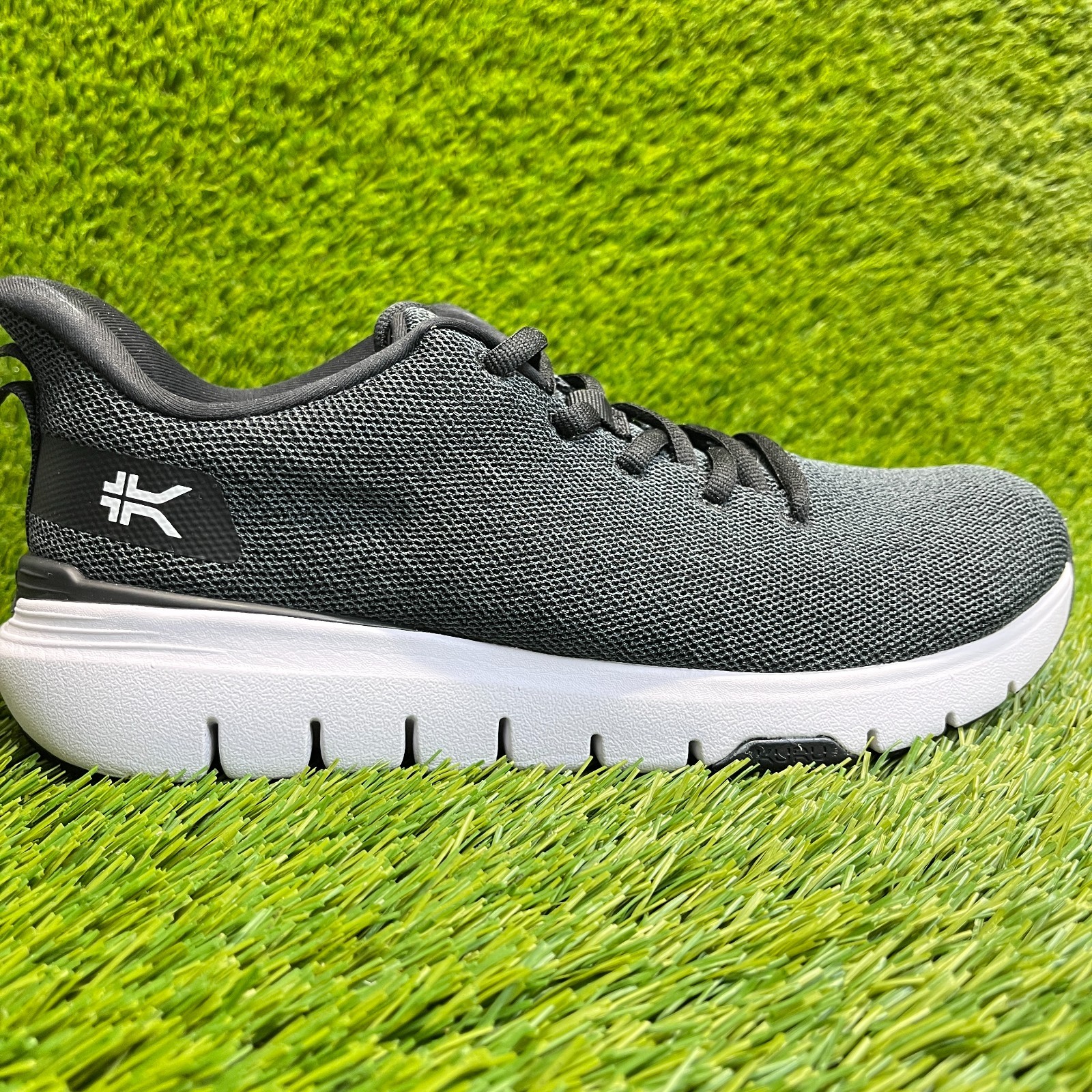 Kuru Flex Via Womens Size 8.5D Black Gray White Athletic Running Shoes Sneakers