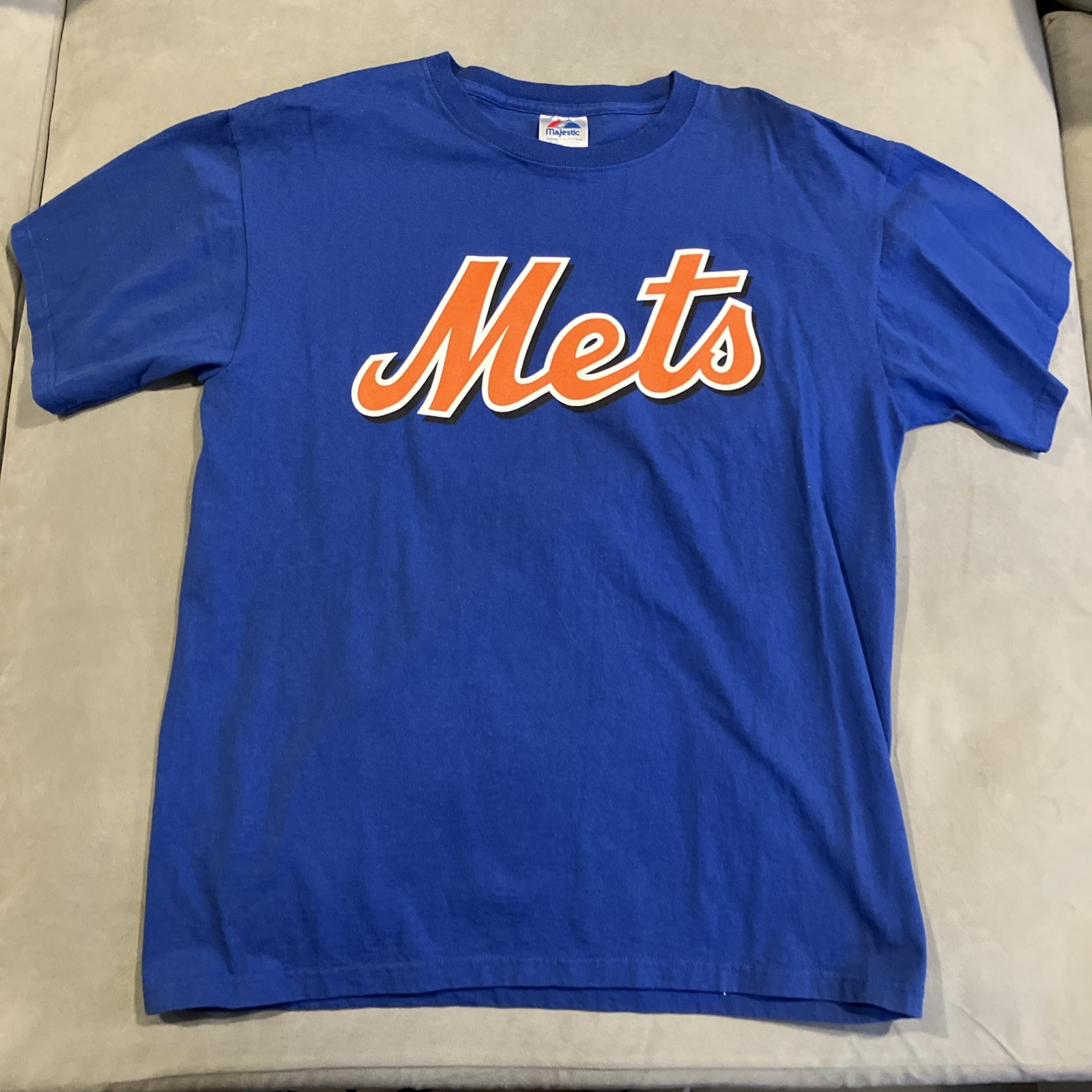 WOW - Majestic - New York Mets - Jose Reyes - #7 - Player Jersey T Shirt - Large WOW - Majestic - New York Mets - Jose Reyes - #7 - Player Jersey T Shirt - Large