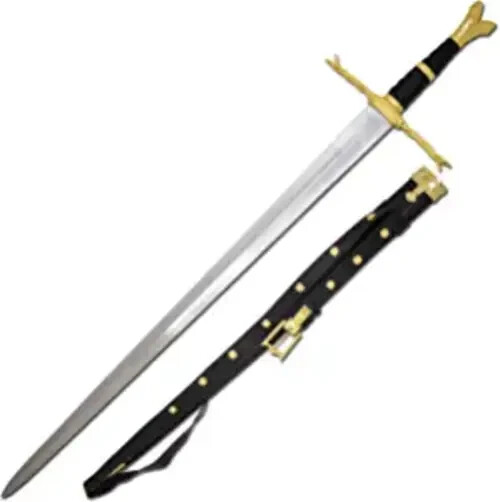 15th Century Tempered German Longsword Branch Writhen Gold Hilt 15th Century Tempered German Longsword Branch Writhen Gold Hilt