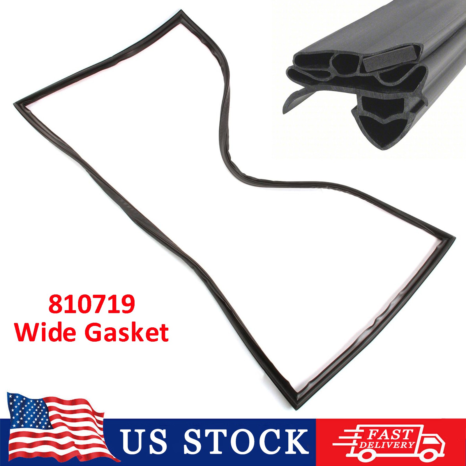 for True 810719 Wide Door Gasket Replacement - 