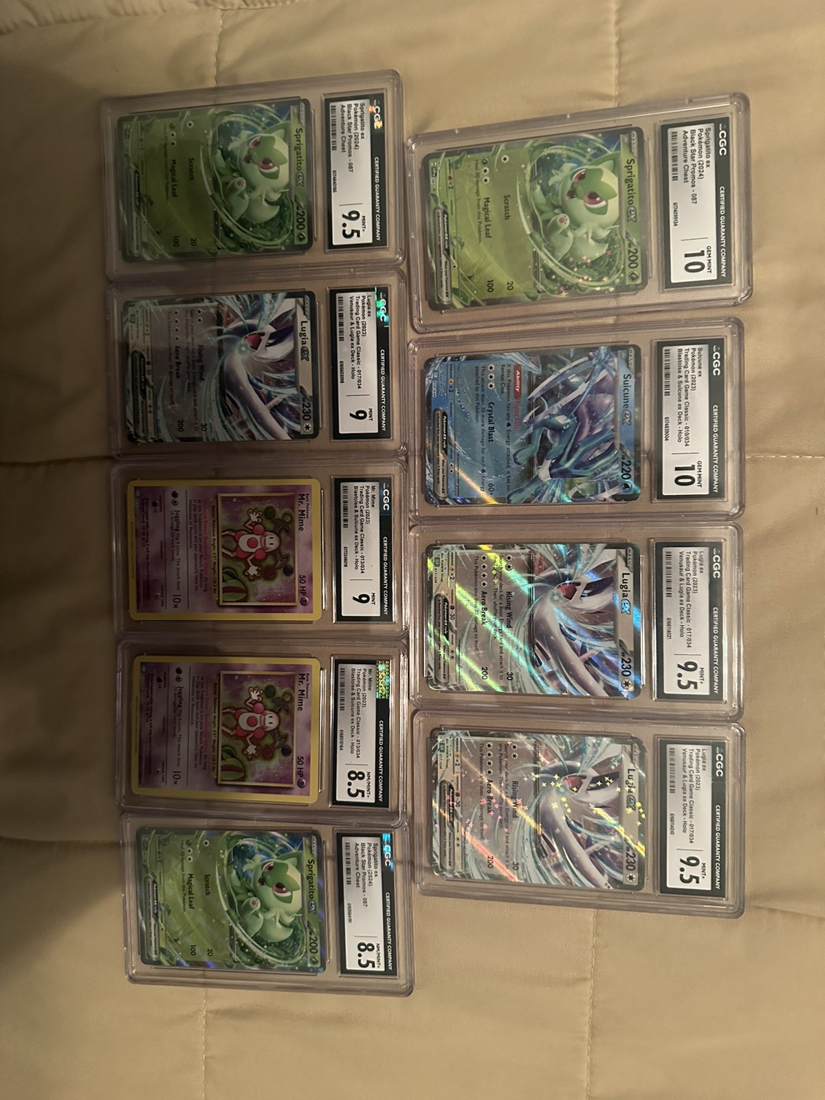 Lot Of CGC Graded Pokemon Cards Lot Of 9 LUIGA STARTERS VINTAGE Lot Of CGC Graded Pokemon Cards Lot Of 9 LUIGA STARTERS VINTAGE