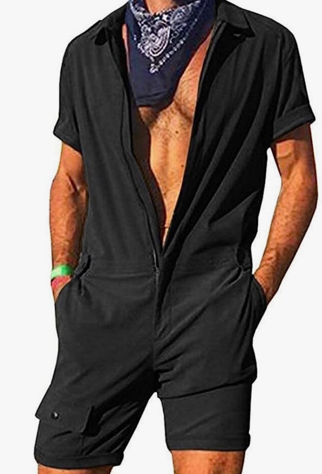 Men's overalls, full suit, black color, size L, NWT