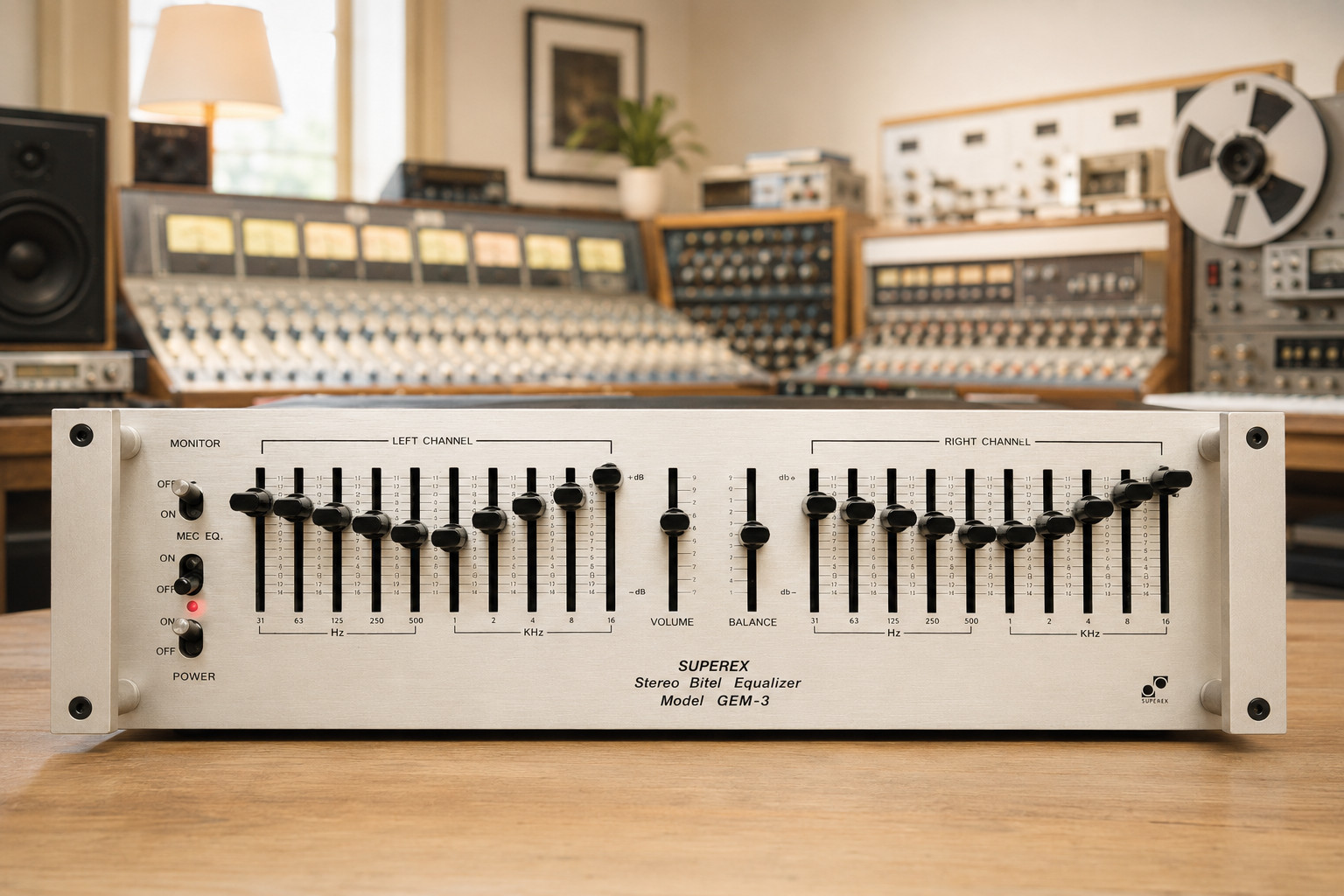 SUPEREX GEM-3 🌈RaRe🌈 Vintage Stereo Analog Equalizer