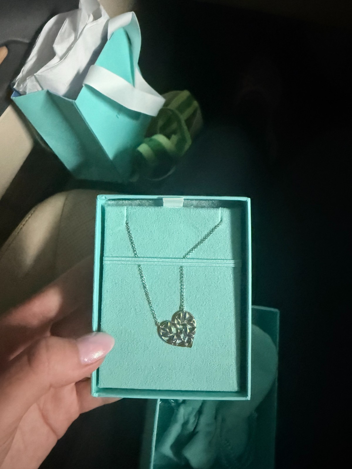 Tiffany Paloma Picasso Olive Leaf Heart Pendant in sterling sil Tiffany Paloma Picasso Olive Leaf Heart Pendant in sterling sil