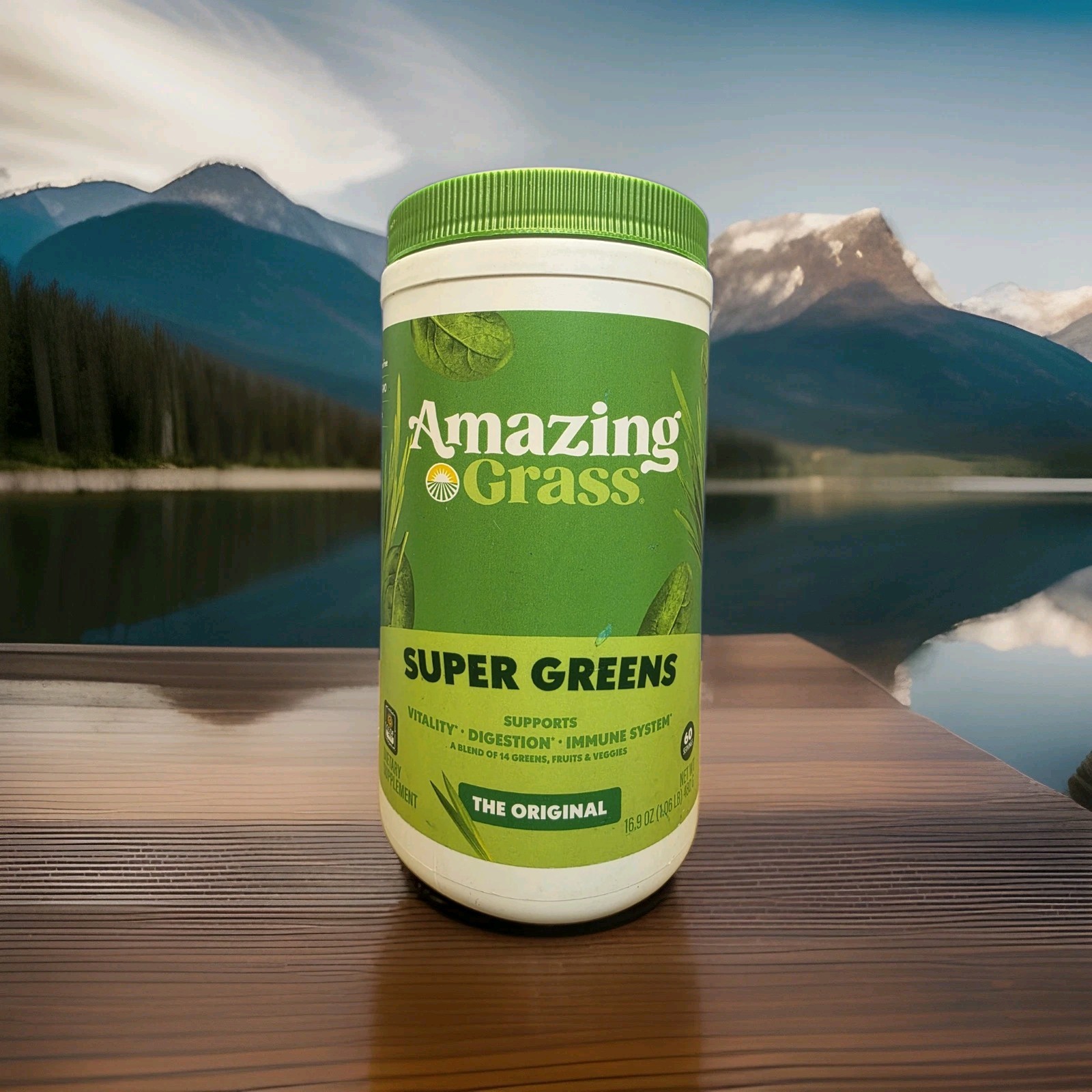 Amazing Grass Super Greens Supports Vitality And Digestion The Original 16.9 oz
