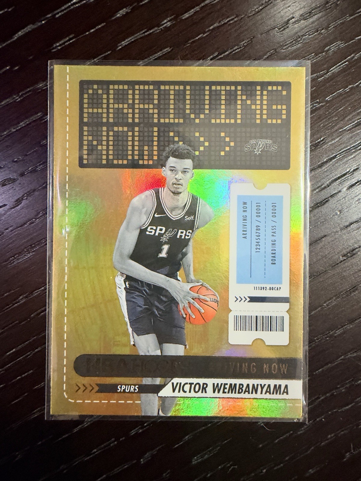 2023-24 Panini NBA Hoops - Arriving Now Victor Wembanyama #26 Holo (RC) 2023-24 Panini NBA Hoops - Arriving Now Victor Wembanyama #26 Holo (RC)