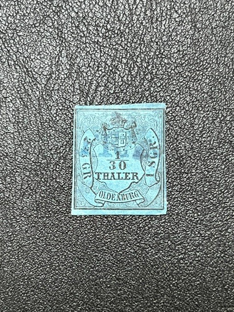 German States - Oldenburg - 1852-55 #1 Used Clear Margins 9X6263