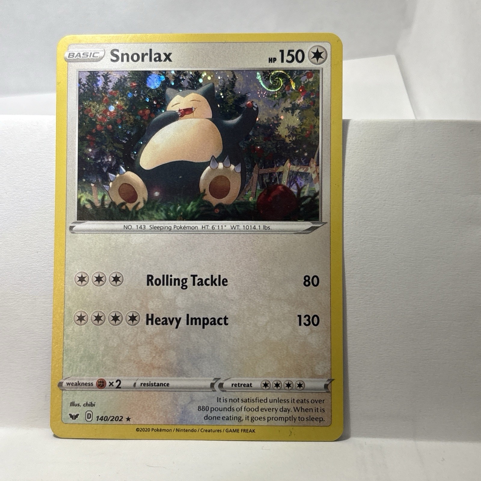 2020 POKEMON SWORD & SHIELD 140 SNORLAX-HOLO 2021 COSMOS ENHANCED FARTSWIRL🌀✨ 2020 POKEMON SWORD & SHIELD 140 SNORLAX-HOLO 2021 COSMOS ENHANCED FARTSWIRL🌀✨