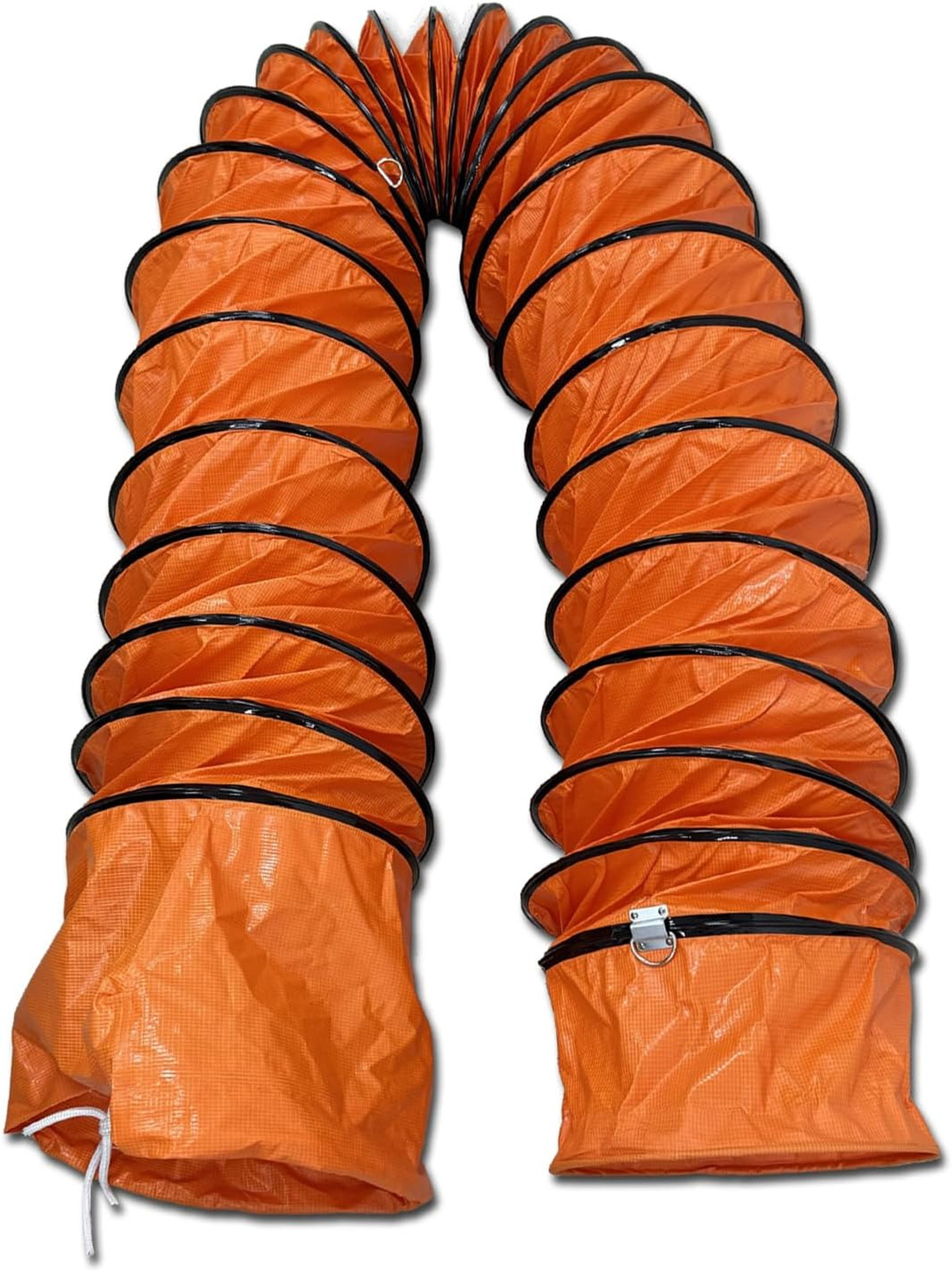Pvc Flexible Adjustable Duct Hose 12 Inch Diameter With Rope For Exhaust 16ft